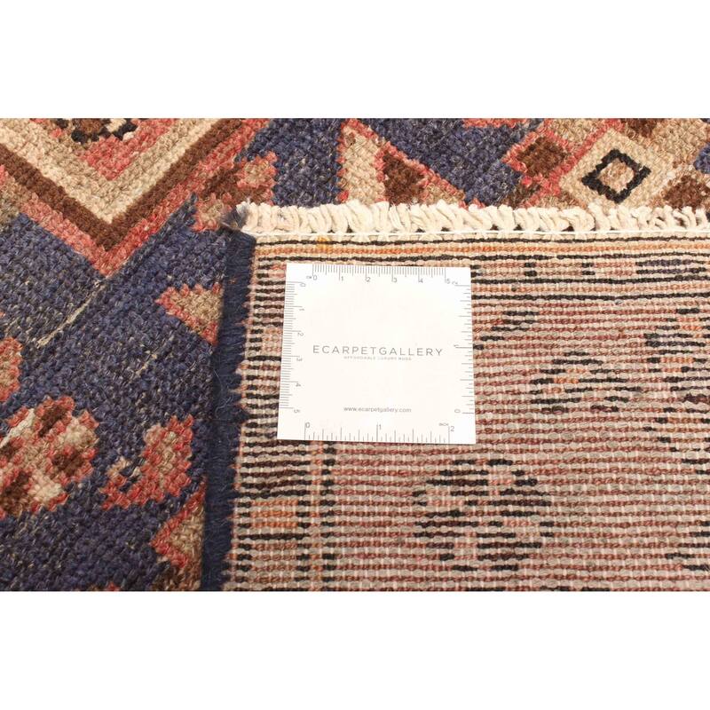 ECARPETGALLERY Hand-knotted Antalya Vintage Dark Navy Wool Rug - 2'7 x 6'0