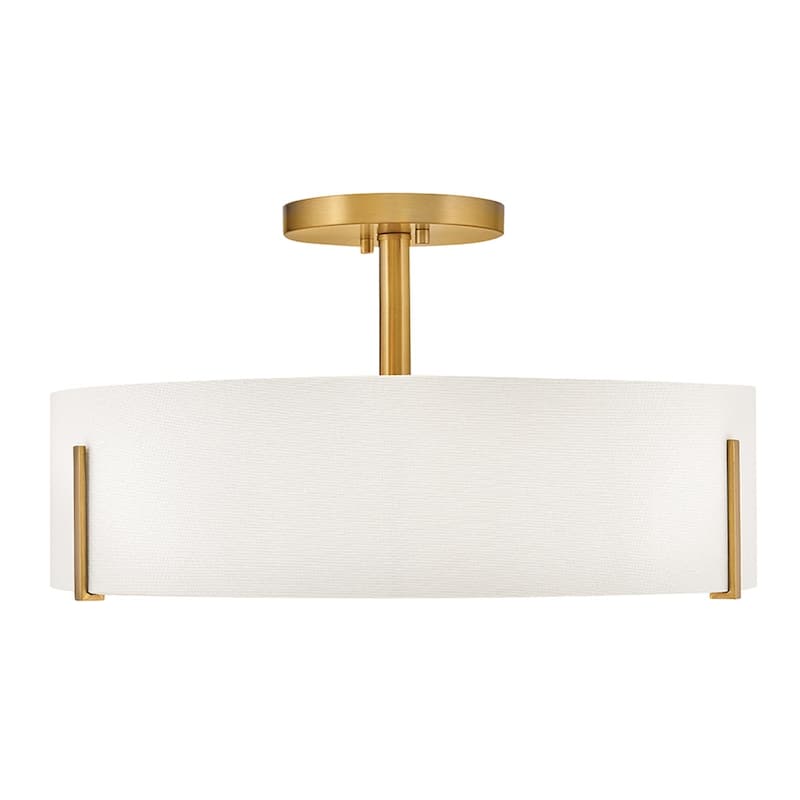 Hinkley Lighting 47573 Halle 4 Light 20" Wide Semi-Flush Drum Ceiling