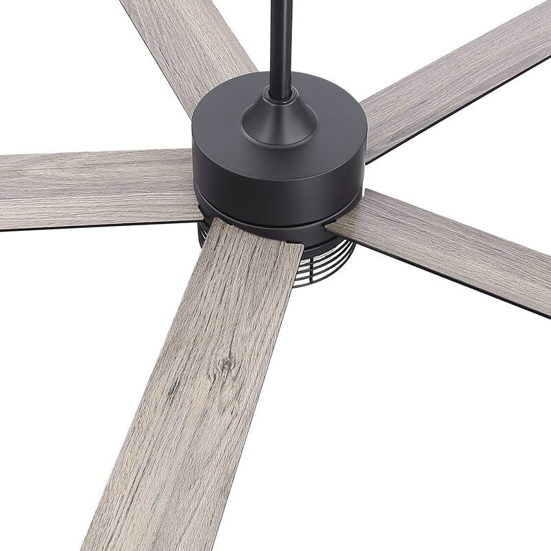 72/52-inch Reversible 8/5-Blade Dimmable LED Ceiling fan with Light and Remote