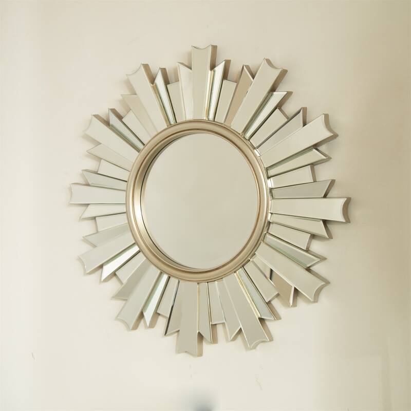 Sculptural 26" Sunburst Mirror