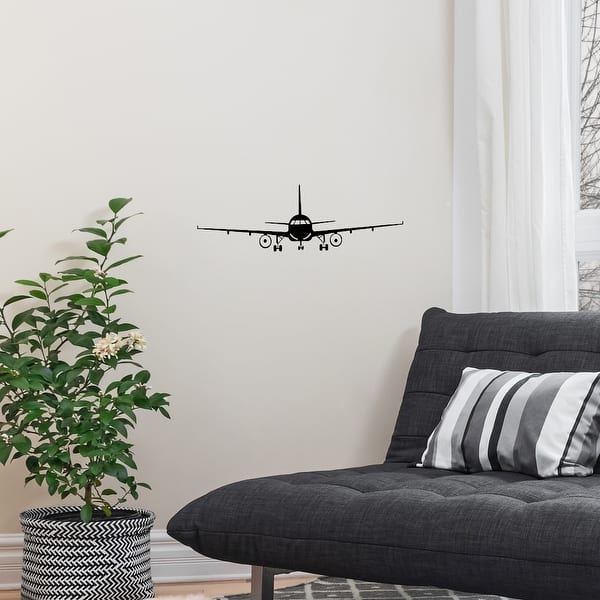 Plane Artificial Wall Sticker Self-stick Art Decal for Living Room Bedroom