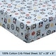 preview thumbnail 18 of 96, 3-Piece Cotton Toddler Sheet Set for Kids Boys & Girls (Animals, Fish, Sports, Floral)