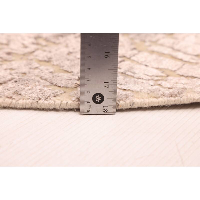 ECARPETGALLERY Hand-knotted Legacy Grey Silk, Wool Rug - 5'10 x 5'10