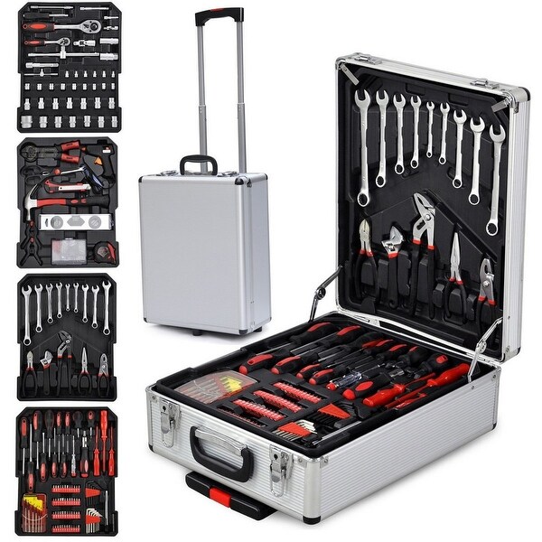 Tool box set store on wheels