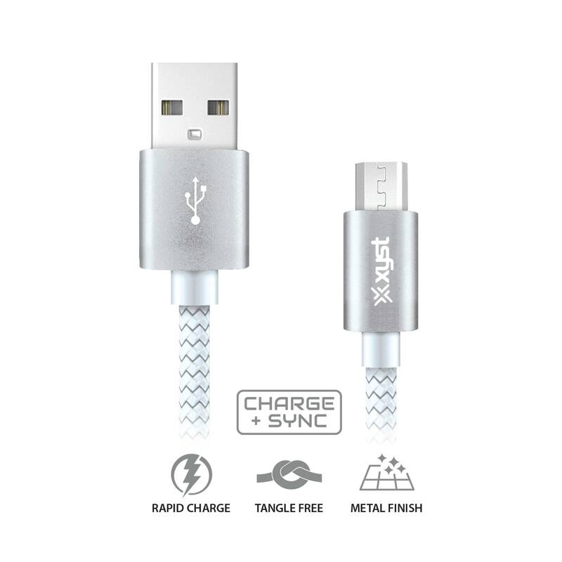 Xyst Charge and Sync USB to Micro USB Braided Cable 10Ft