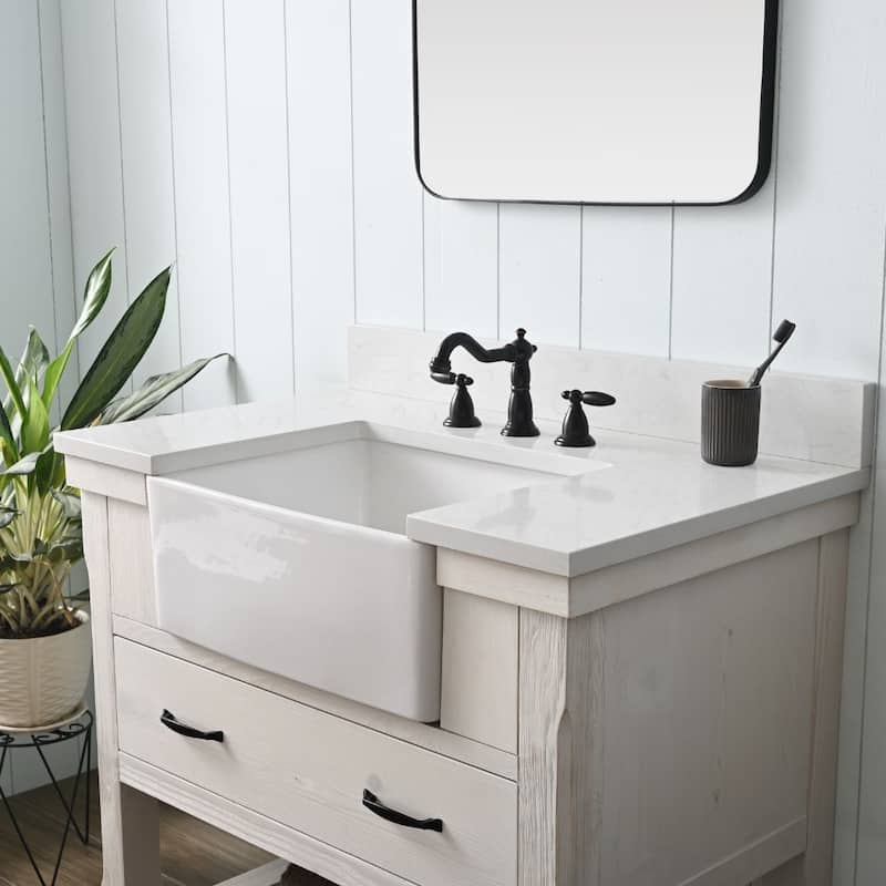 Sudio Design Bathroom Vanity Wesley Weathered Collection.
