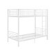 preview thumbnail 4 of 9, Walker Edison Abner White Metal Twin over Twin Bunk Bed