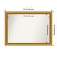 preview thumbnail 138 of 143, Townhouse Gold Framed Non-Beveled Custom Wall Mirror, Bathroom Vanity Mirror Outer Size: 35.75 x 25.75