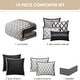 preview thumbnail 4 of 5, Nanshing Calvin Luxury10-Piece Geometric Comforter Set
