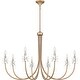 preview thumbnail 3 of 7, Remy 6-Light Bronze Gold Chandelier