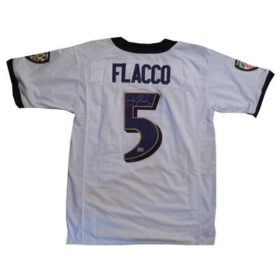 Joe Flacco Autographed Football Signed Jersey - 8'6" x 11'6"