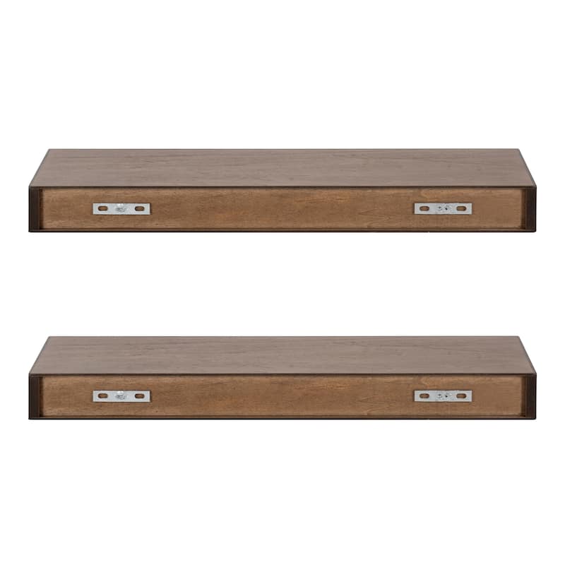 Kate and Laurel Havlock Wood Shelf Set