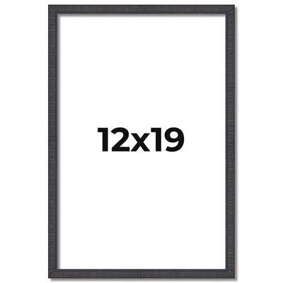 12x19 Frame Brown Solid Wood Picture Frame - Complete Modern Photo