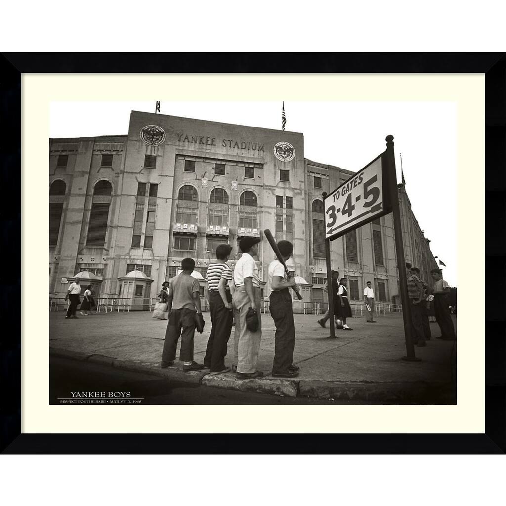 Corbis 'Yankee Boys' Framed Art - Black