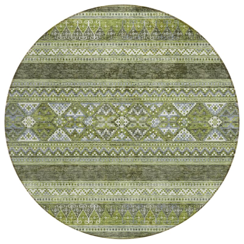 HomeRoots Southwestern Transitional Rectangle Outdoor Rug