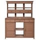 preview thumbnail 2 of 17, 65.7'' H Tall Garden Potting Bench Table with Hutch Patio Storage Workstation for Mudroom Doorway