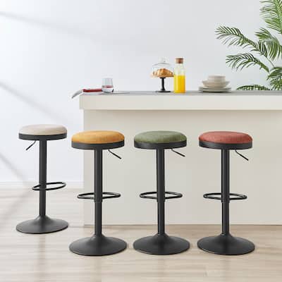 NPD Furniture Juno Gaslift Backless Swivel Bar Stool (Set of 2)