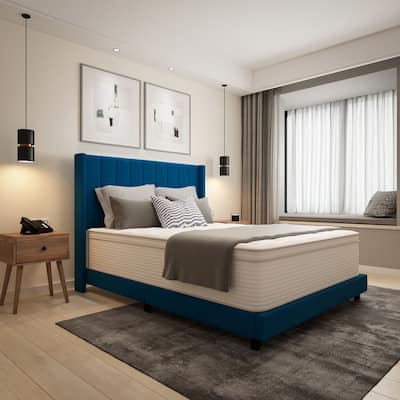 Commercial Memory Foam and Pocket Spring Hybrid Mattress in a Box