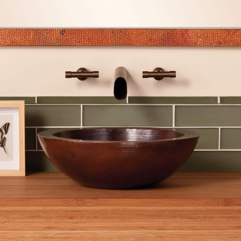 Native Trails Laguna 16" Copper Vessel Bathroom Sink