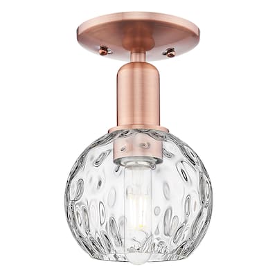 Innovations Lighting 716-1C-10-6 Athens Water Glass Semi-Flush Athens