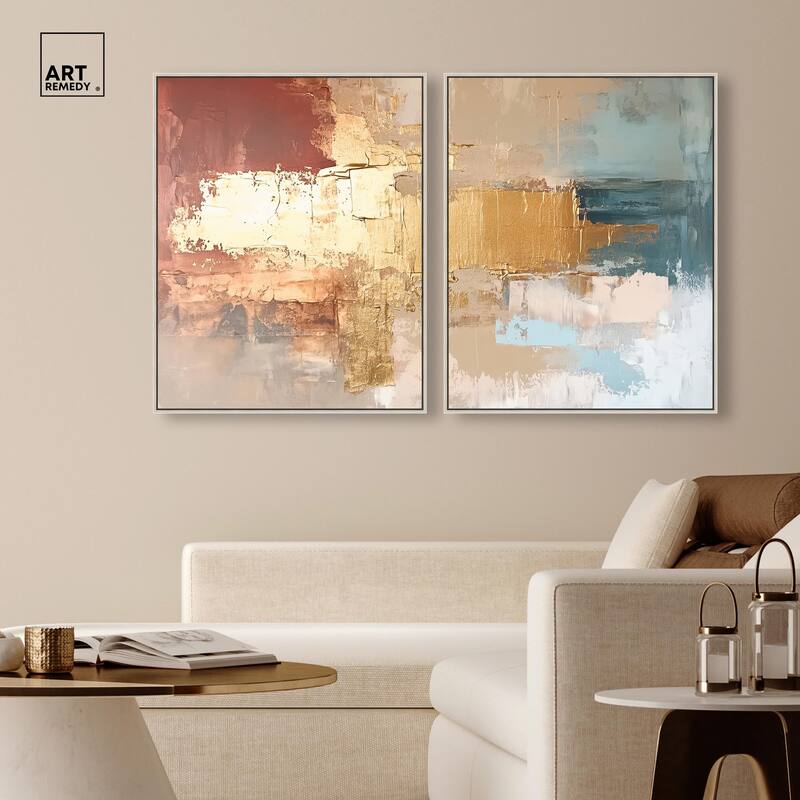 Earthy Glow V Canvas Set of 2 by Art Remedy