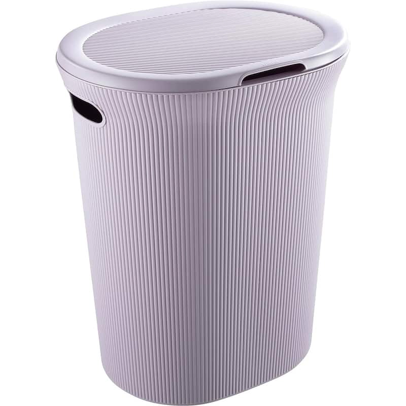 Ribbed Laundry Basket 35 Liter Lilac - 40 Liter - Purple