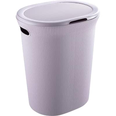 Ribbed Laundry Basket 35 Liter Lilac - 40 Liter