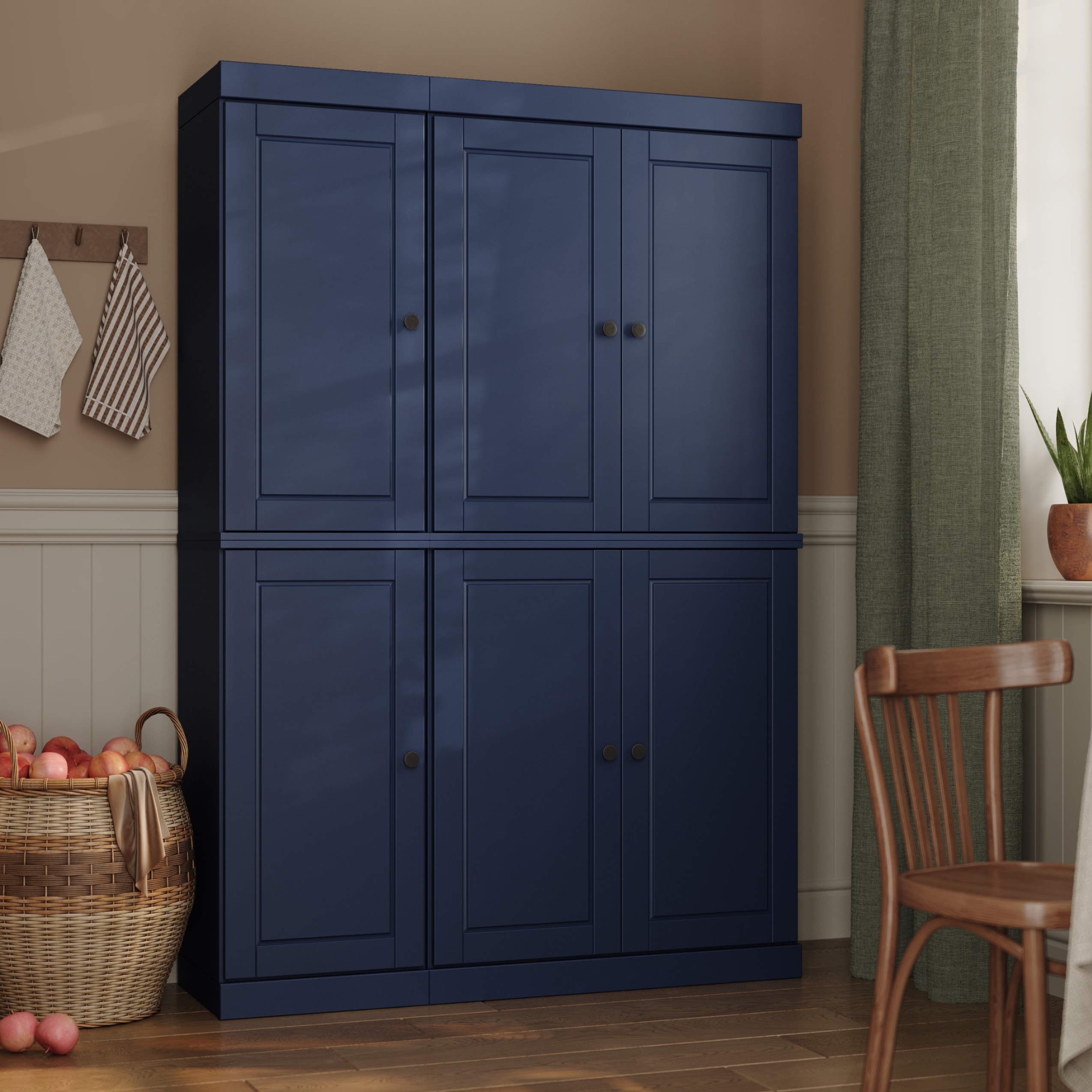 Palace Imports 100% Solid Wood Pantry Cabinet, Adjustable Shelves, 48.5" Wide, 71.5" Tall - 48.5" x 71.5"