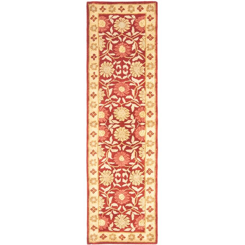 SAFAVIEH Handmade Heritage Villa Screen Traditional Oriental Wool Rug