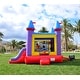 preview thumbnail 3 of 8, HeroKiddo Jelly Bean Castle Commercial Grade Bounce House & Water Slide Combo with Air Blower, Lightweight, Kids Outdoor Fun
