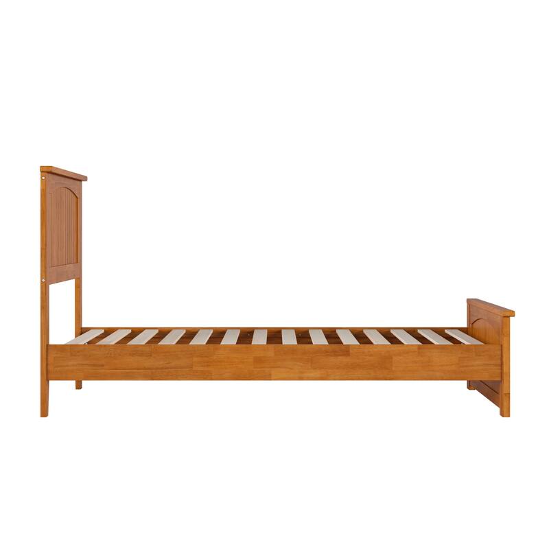 Naples Solid Wood Low Profile Platform Bed with Matching Footboard