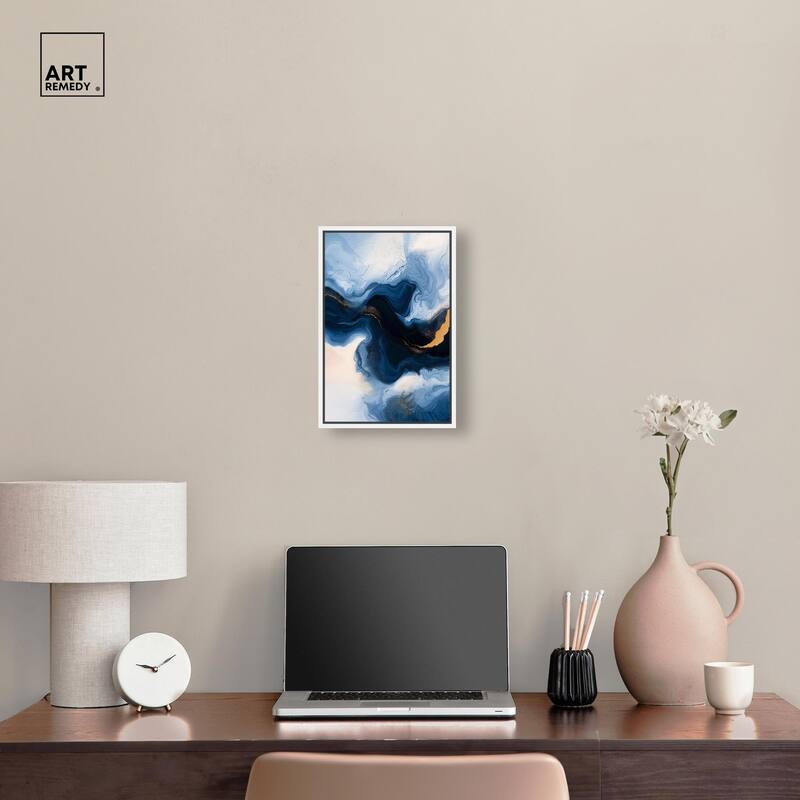 Blue Deep II Canvas by Art Remedy