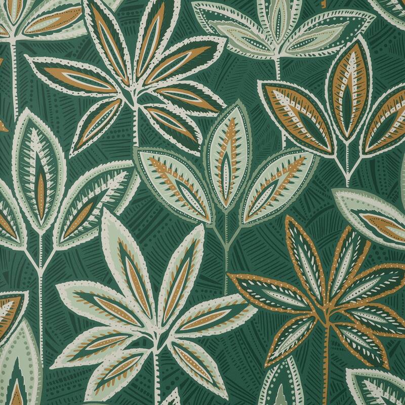 Fine Decor Bohan Green Decorative Tree Wallpaper