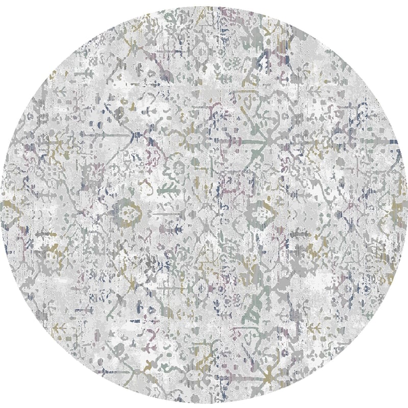 Lavinia Transitional Area Rug - 7'10" Round - Multi