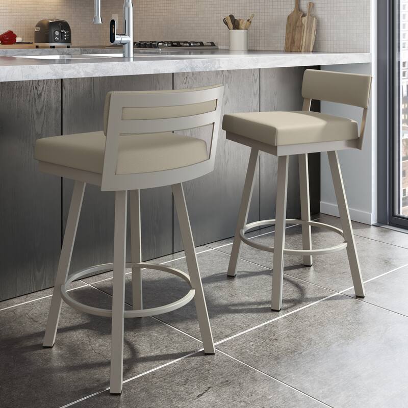 Amisco Travis Swivel Counter and Bar Stool