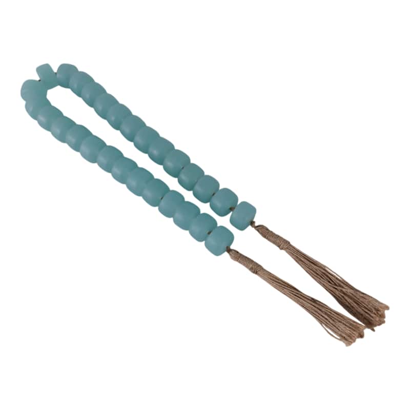Resin Jute Decorative Beads Tassel Accents Featuring Woven Detailing
