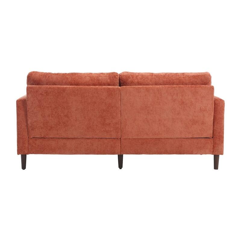 68.9-In Modern Chenille Fabric Loveseat,Living Room Couches with Rubber Wood Legs