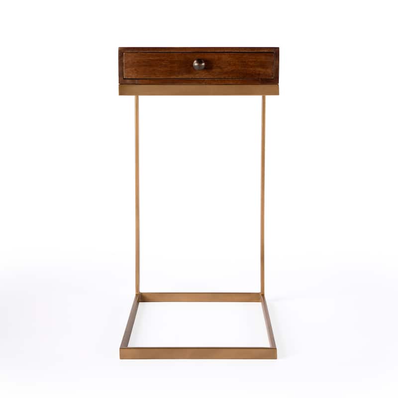 Alec 1 Drawer C Shaped End Table