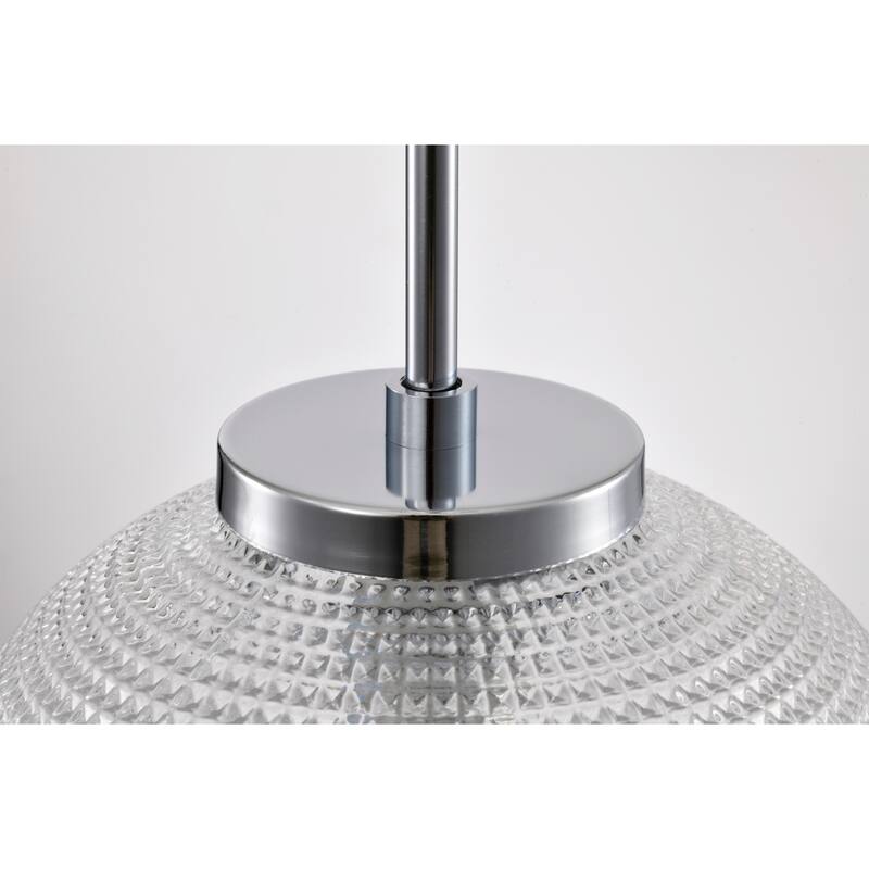 Sokix Frosted Pyramidical Glass Globe Pendant Ceiling Lamp Downrod