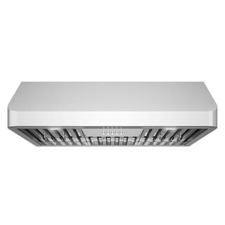 Cosmo 30 in. Ducted Under Cabinet Range Hood in Stainless Steel with Push Button Controls, LED Lighting and Permanent Filters
