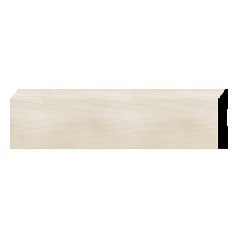 WM620: 9/16-in D x 4-1/4-in W x 96-in L Americraft Solid Hardwood Stain Grade Ogee Base Moulding - Poplar