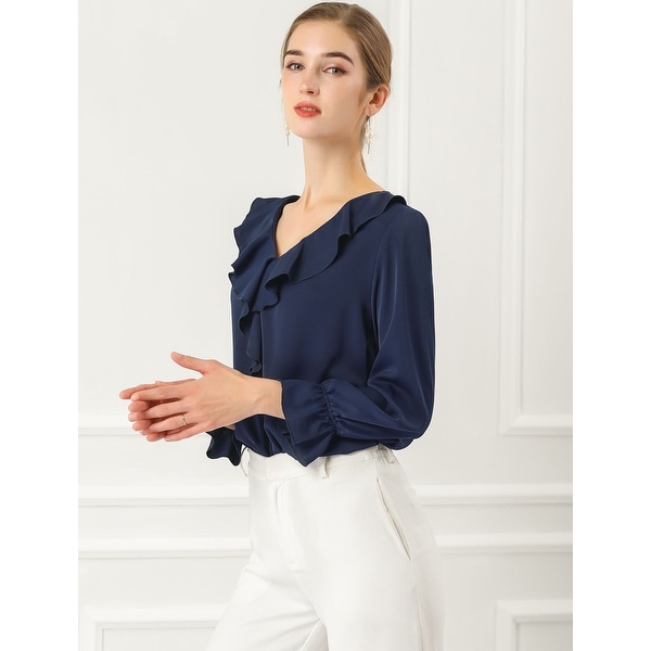 chiffon peasant top