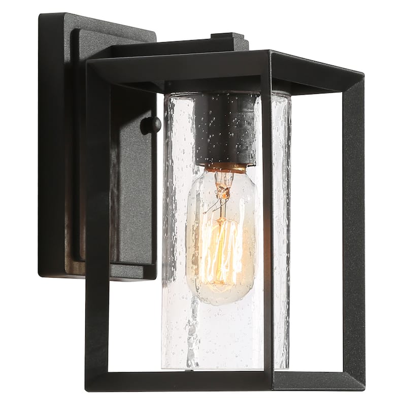 Black Outdoor Garage Lights Wall Lantern Waterproof Sconces L 5" x W