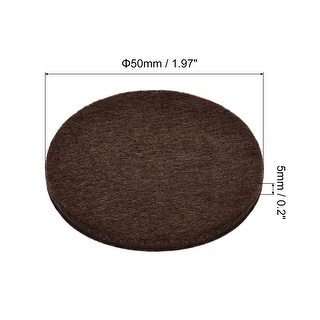 Uxcell Furniture Pads - Self Adhesive 22mm Dia 5mm Thick Felt - View #5