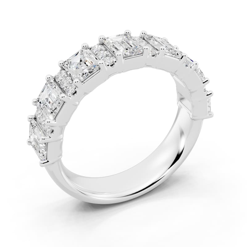 Auriya 14k Gold 2 1/2ctw Lab Grown Diamond Anniversary Ring (E-F VS)