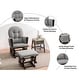 preview thumbnail 40 of 54, Ultimate Nursery Comfort - Glider and Ottoman Set with Reclining Cushion Chair, Rocker Chair with Padded Back and Armrests