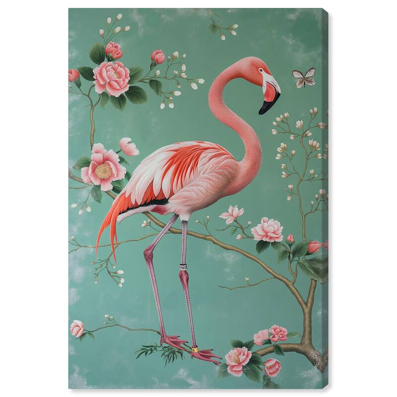 Flamingo's Fable Canvas by Art Remedy, Gallery Wrapped - 30" x 45"
