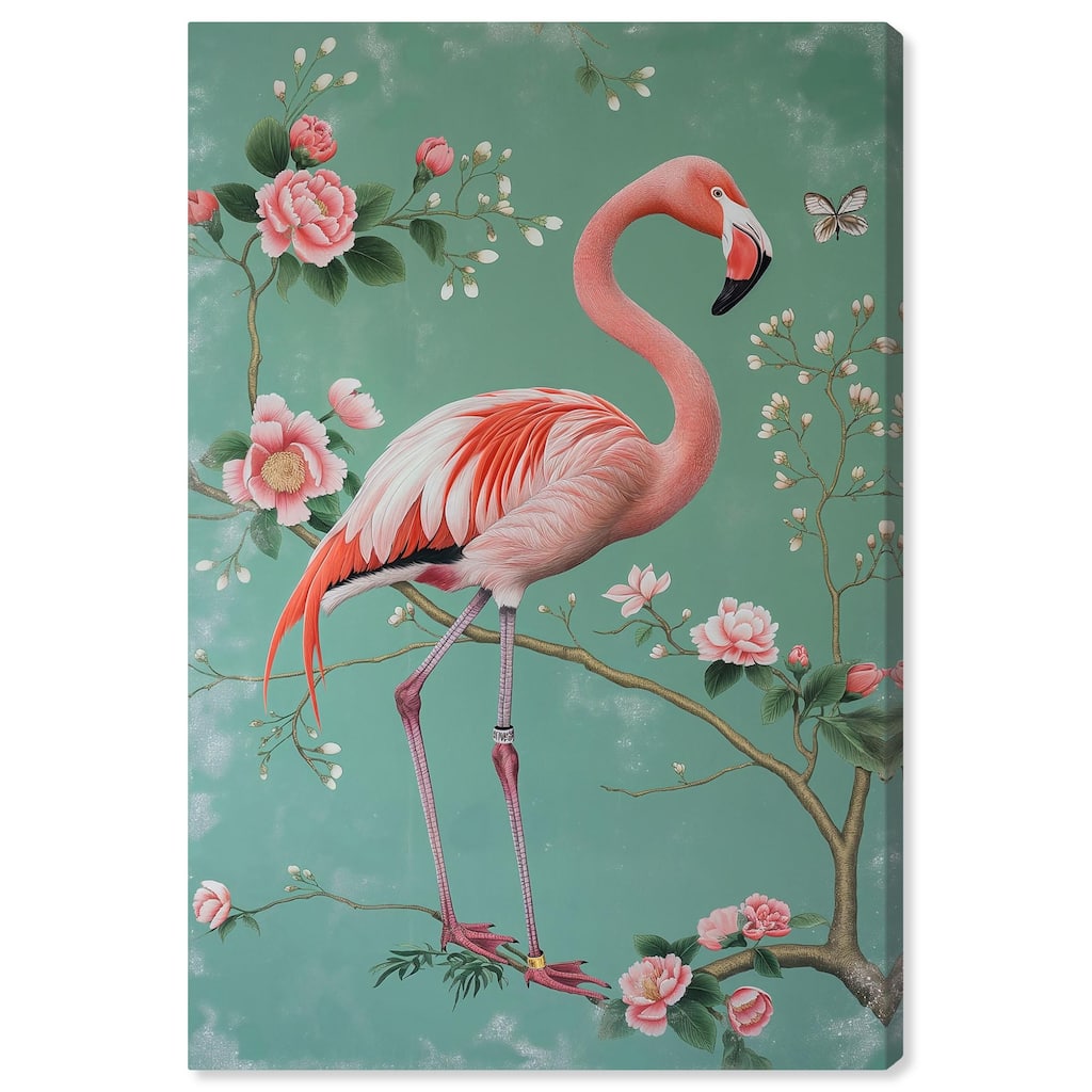 Flamingo's Fable Canvas by Art Remedy, Gallery Wrapped