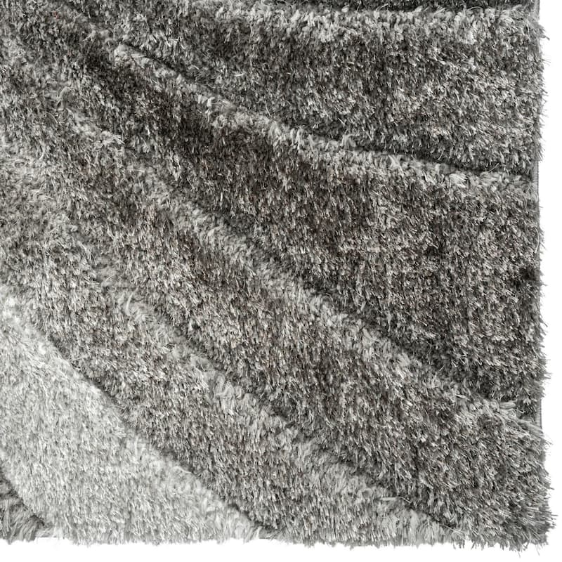Luxe Weavers Geometric Swirl Shag Area Rug