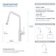 preview thumbnail 10 of 10, High Arc Single Lever Kitchen Faucet with Pull Down Sprayer